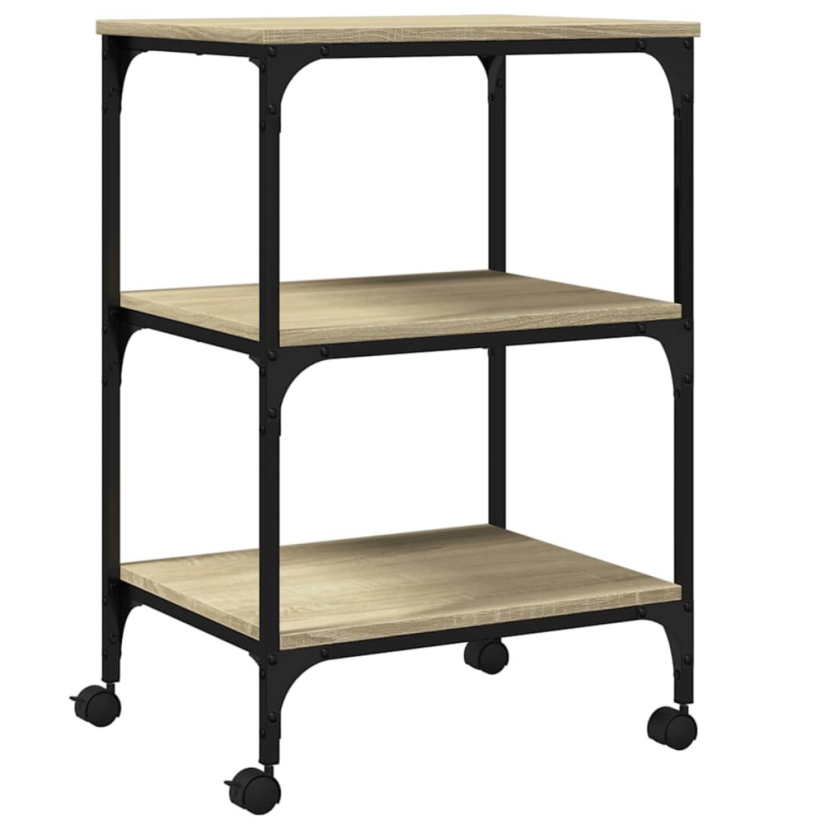 vidaXL Βάση Εκτυπωτή 3 Επιπέδων Sonoma Δρυς 50x41x75 εκ Επεξ. Ξύλο
