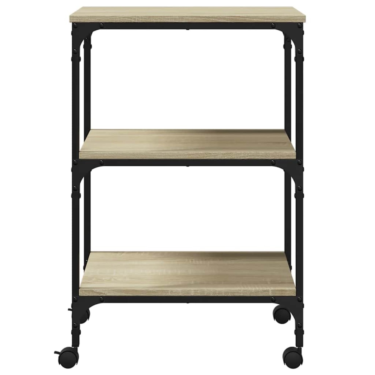 vidaXL Βάση Εκτυπωτή 3 Επιπέδων Sonoma Δρυς 50x41x75 εκ Επεξ. Ξύλο