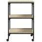 vidaXL Βάση Εκτυπωτή 3 Επιπέδων Sonoma Δρυς 50x41x75 εκ Επεξ. Ξύλο