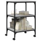 vidaXL Βάση Εκτυπωτή 3 Επιπέδων Γκρι Sonoma 50x41x75 εκ Επεξ. Ξύλο