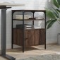 vidaXL Βάση Εκτυπωτή 3 Επιπέδων Καφέ Δρυς 50x40x76 εκ Επεξ. Ξύλο