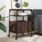 vidaXL Βάση Εκτυπωτή 3 Επιπέδων Καφέ Δρυς 50x40x76 εκ Επεξ. Ξύλο