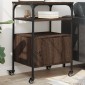 vidaXL Βάση Εκτυπωτή 3 Επιπέδων Καφέ Δρυς 50x40x76 εκ Επεξ. Ξύλο