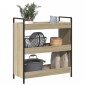 vidaXL Τρόλεϊ Κουζίνας Sonoma Δρυς 70x30x82 εκ. από Επεξεργασμένο Ξύλο