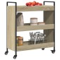 vidaXL Τρόλεϊ Κουζίνας Sonoma Δρυς 70x30x82 εκ. από Επεξεργασμένο Ξύλο