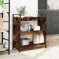 vidaXL Τρόλεϊ Κουζίνας Καπνιστή Δρυς 70x30x82 εκ. Επεξεργασμένο Ξύλο