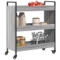 vidaXL Τρόλεϊ Κουζίνας Sonoma Γκρι 70x30x82 εκ. από Επεξεργασμένο Ξύλο