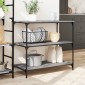 vidaXL Τρόλεϊ Κουζίνας Sonoma Γκρι 102x50x95 εκ. Επεξεργασμένο Ξύλο