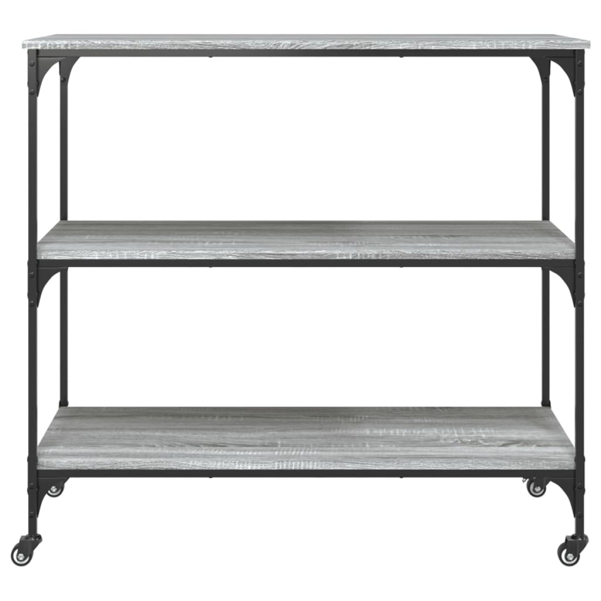 vidaXL Τρόλεϊ Κουζίνας Sonoma Γκρι 102x50x95 εκ. Επεξεργασμένο Ξύλο