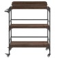 vidaXL Τρόλεϊ Κουζίνας Καφέ Δρυς 81,5x41x92,5 εκ. Επεξεργασμένο Ξύλο