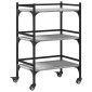 vidaXL Τρόλεϊ Κουζίνας Sonoma Γκρι 50x35x75,5 εκ. Επεξεργασμένο Ξύλο