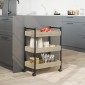 vidaXL Τρόλεϊ Κουζίνας Sonoma Δρυς 50x30x70 εκ. από Επεξεργασμένο Ξύλο