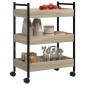 vidaXL Τρόλεϊ Κουζίνας Sonoma Δρυς 50x30x70 εκ. από Επεξεργασμένο Ξύλο