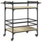 vidaXL Τρόλεϊ Κουζίνας Sonoma Δρυς 82x40x78,5 εκ. Επεξεργασμένο Ξύλο