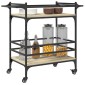 vidaXL Τρόλεϊ Κουζίνας Sonoma Δρυς 82x40x78,5 εκ. Επεξεργασμένο Ξύλο