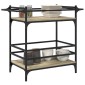 vidaXL Τρόλεϊ Κουζίνας Sonoma Δρυς 82x40x78,5 εκ. Επεξεργασμένο Ξύλο