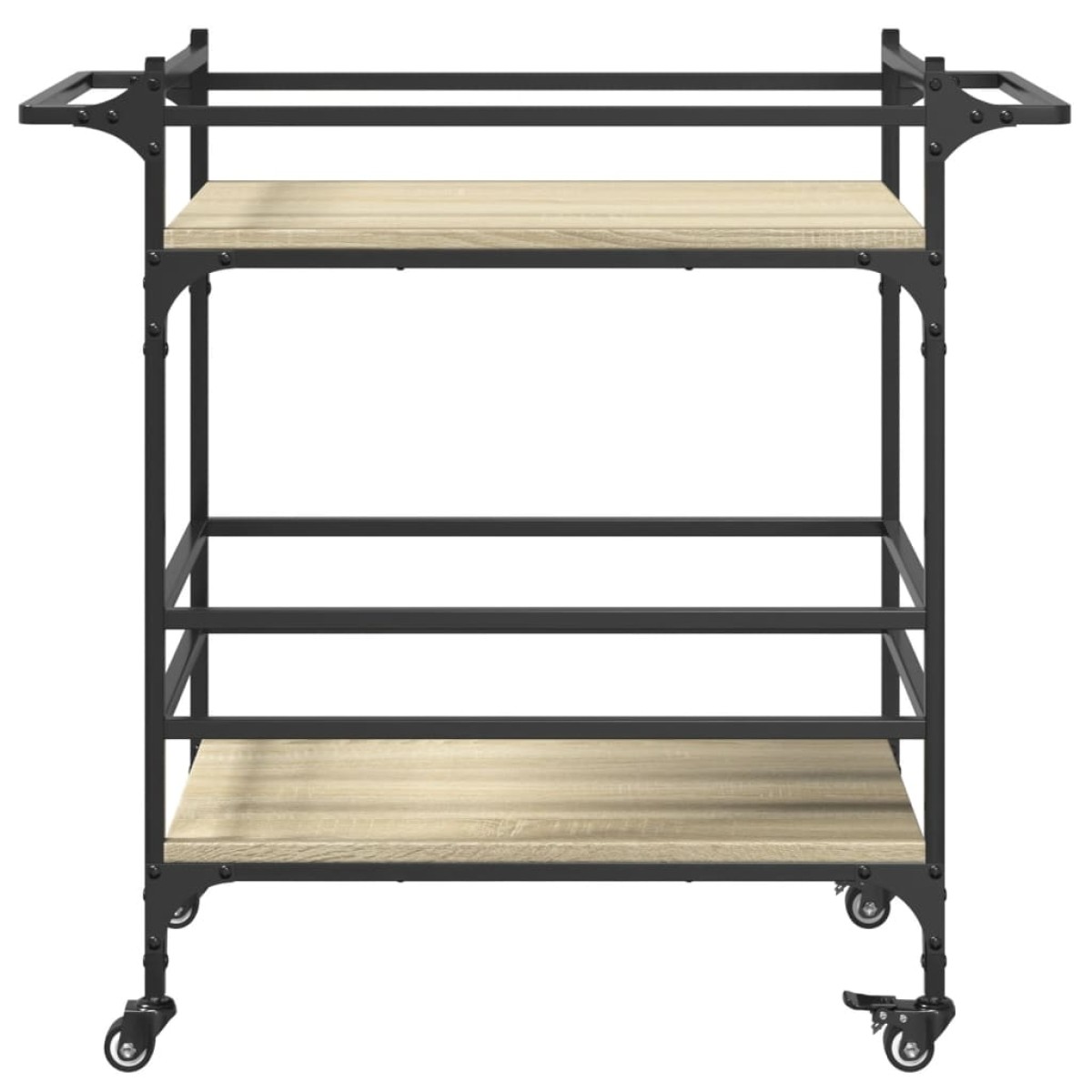 vidaXL Τρόλεϊ Κουζίνας Sonoma Δρυς 82x40x78,5 εκ. Επεξεργασμένο Ξύλο