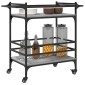 vidaXL Τρόλεϊ Κουζίνας Sonoma Γκρι 82x40x78,5 εκ. Επεξεργασμένο Ξύλο
