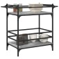 vidaXL Τρόλεϊ Κουζίνας Sonoma Γκρι 82x40x78,5 εκ. Επεξεργασμένο Ξύλο
