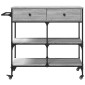 vidaXL Τρόλεϊ Κουζίνας Sonoma Γκρι 105x42x95 εκ. Επεξεργασμένο Ξύλο