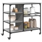 vidaXL Τρόλεϊ Κουζίνας Sonoma Γκρι 100x45x89,5 εκ. Επεξεργασμένο Ξύλο