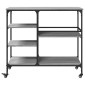 vidaXL Τρόλεϊ Κουζίνας Sonoma Γκρι 100x45x89,5 εκ. Επεξεργασμένο Ξύλο