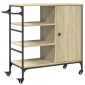 vidaXL Τρόλεϊ Κουζίνας Sonoma Δρυς 87,5x38,5x84,5 εκ. Επεξ. Ξύλο