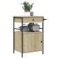 vidaXL Τρόλεϊ Κουζίνας Sonoma Δρυς 56x43x89,5 εκ. Επεξεργασμένο Ξύλο