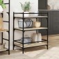 vidaXL Τρόλεϊ Κουζίνας Sonoma Δρυς 65x40x86,5 εκ. Επεξεργασμένο Ξύλο