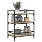 vidaXL Τρόλεϊ Κουζίνας Sonoma Δρυς 65x40x86,5 εκ. Επεξεργασμένο Ξύλο