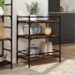 vidaXL Τρόλεϊ Κουζίνας Καπνιστή Δρυς 65x40x86,5 εκ. Επεξεργασμένο Ξύλο
