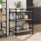 vidaXL Τρόλεϊ Κουζίνας Sonoma Γκρι 65x40x86,5 εκ. Επεξεργασμένο Ξύλο