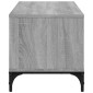 vidaXL Έπιπλο TV Γκρι Sonoma 102x40x41εκ Επ Ξύλο/Ατσάλι Ηλ Βαφή Πούδρα