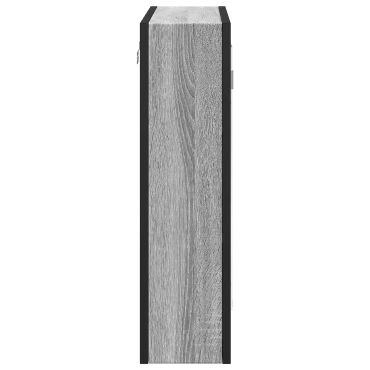 vidaXL Καθρέφτης Μπάνιου Ντουλάπι Γκρι Sonoma 60x16x60 εκ Επεξ. Ξύλο