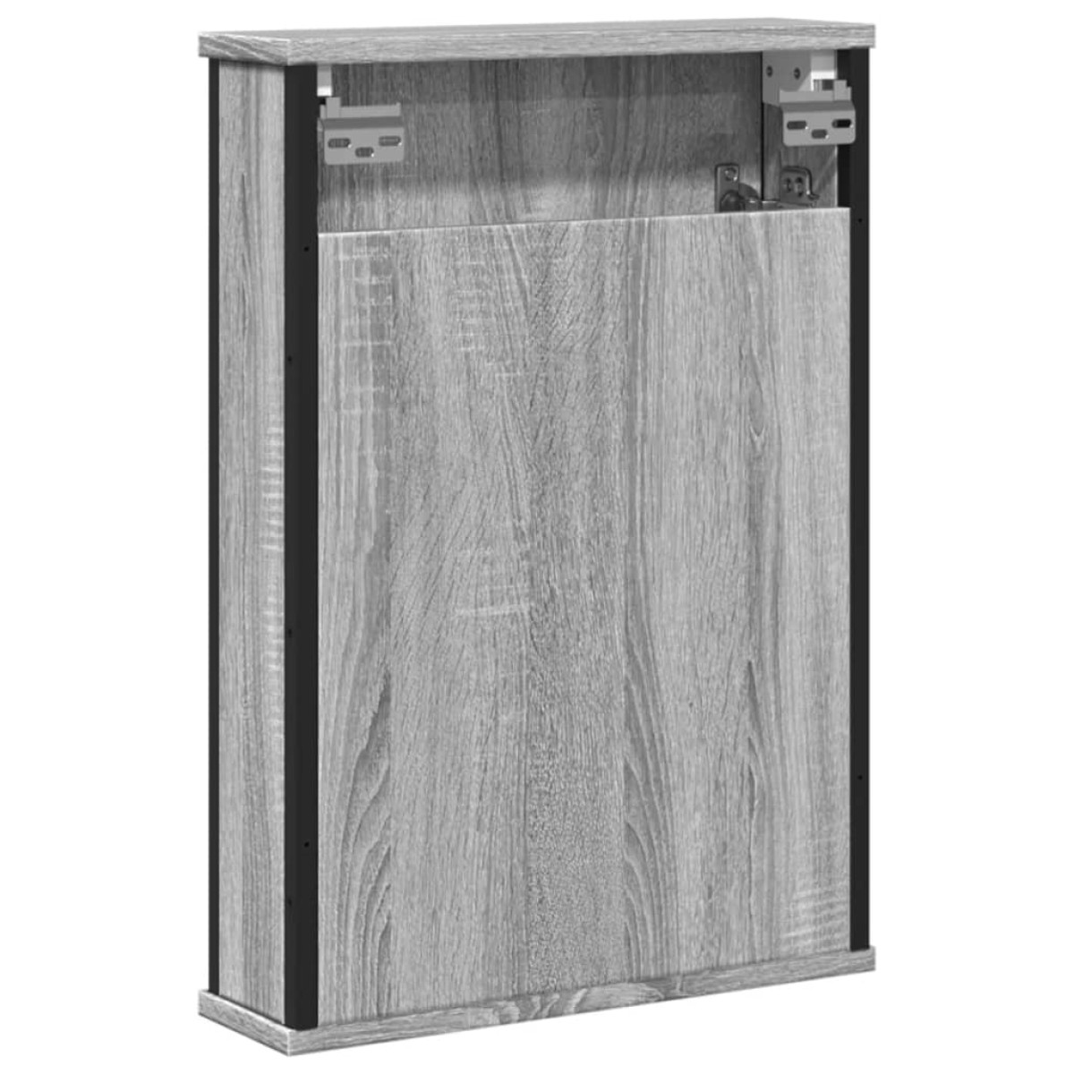 vidaXL Καθρέφτης Μπάνιου Ντουλάπι Γκρι Sonoma 42x12x60 εκ Επεξ. Ξύλο