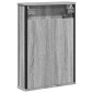 vidaXL Καθρέφτης Μπάνιου Ντουλάπι Γκρι Sonoma 42x12x60 εκ Επεξ. Ξύλο