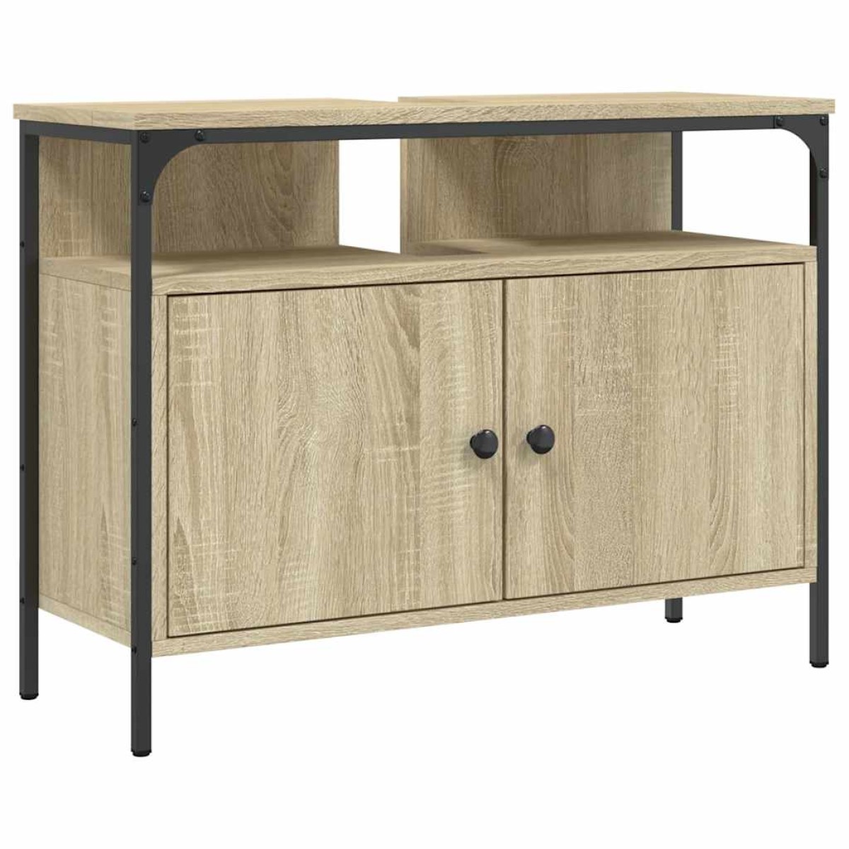 vidaXL Ντουλάπι Νιπτήρα Μπάνιου Sonoma Δρυς 60x30x60 εκ. Επεξ. Ξύλο