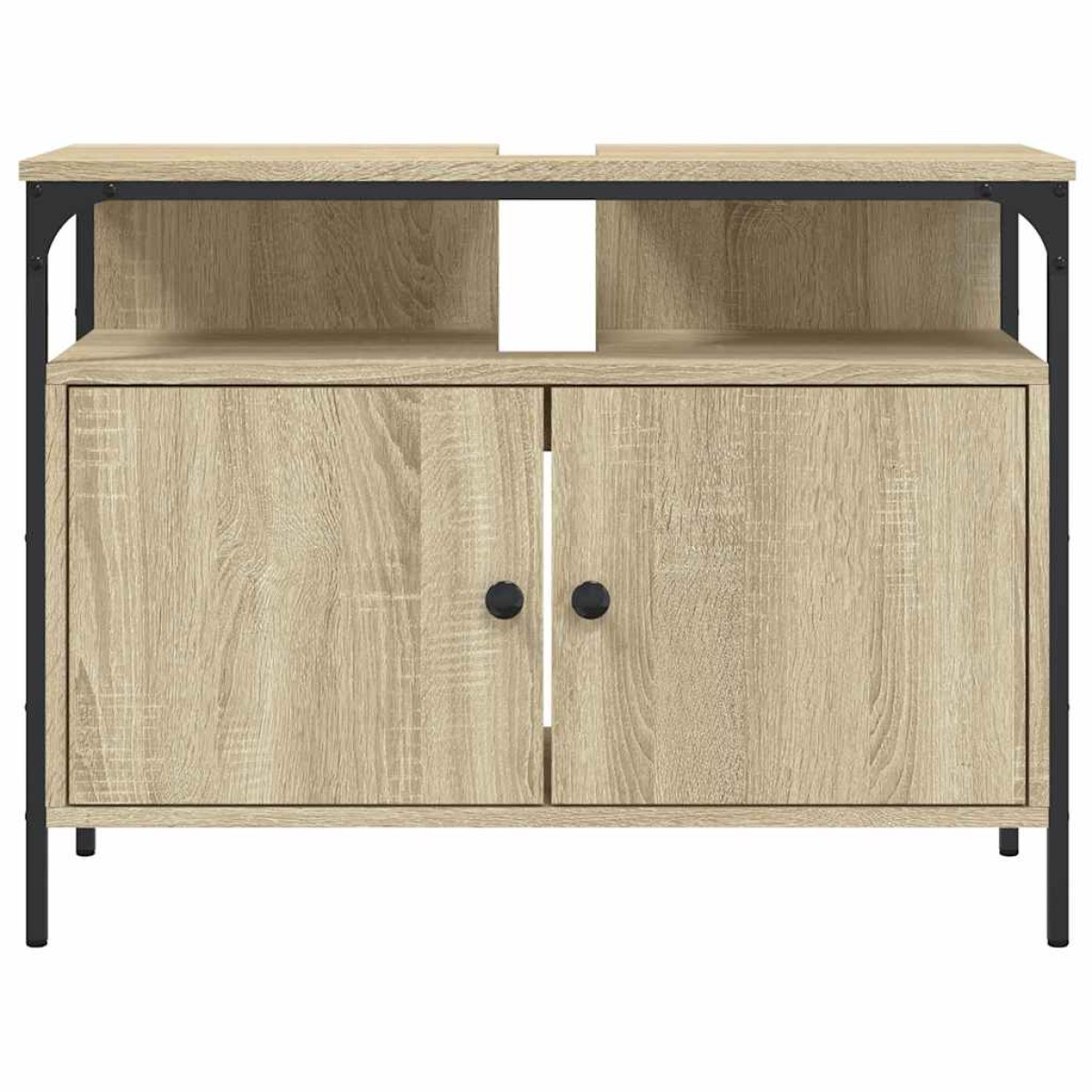 vidaXL Ντουλάπι Νιπτήρα Μπάνιου Sonoma Δρυς 60x30x60 εκ. Επεξ. Ξύλο