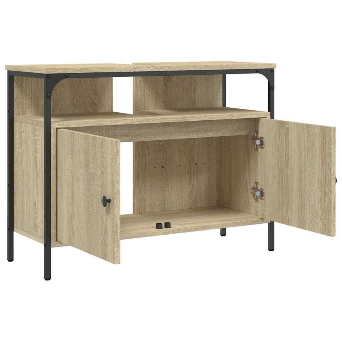 vidaXL Ντουλάπι Νιπτήρα Μπάνιου Sonoma Δρυς 60x30x60 εκ. Επεξ. Ξύλο