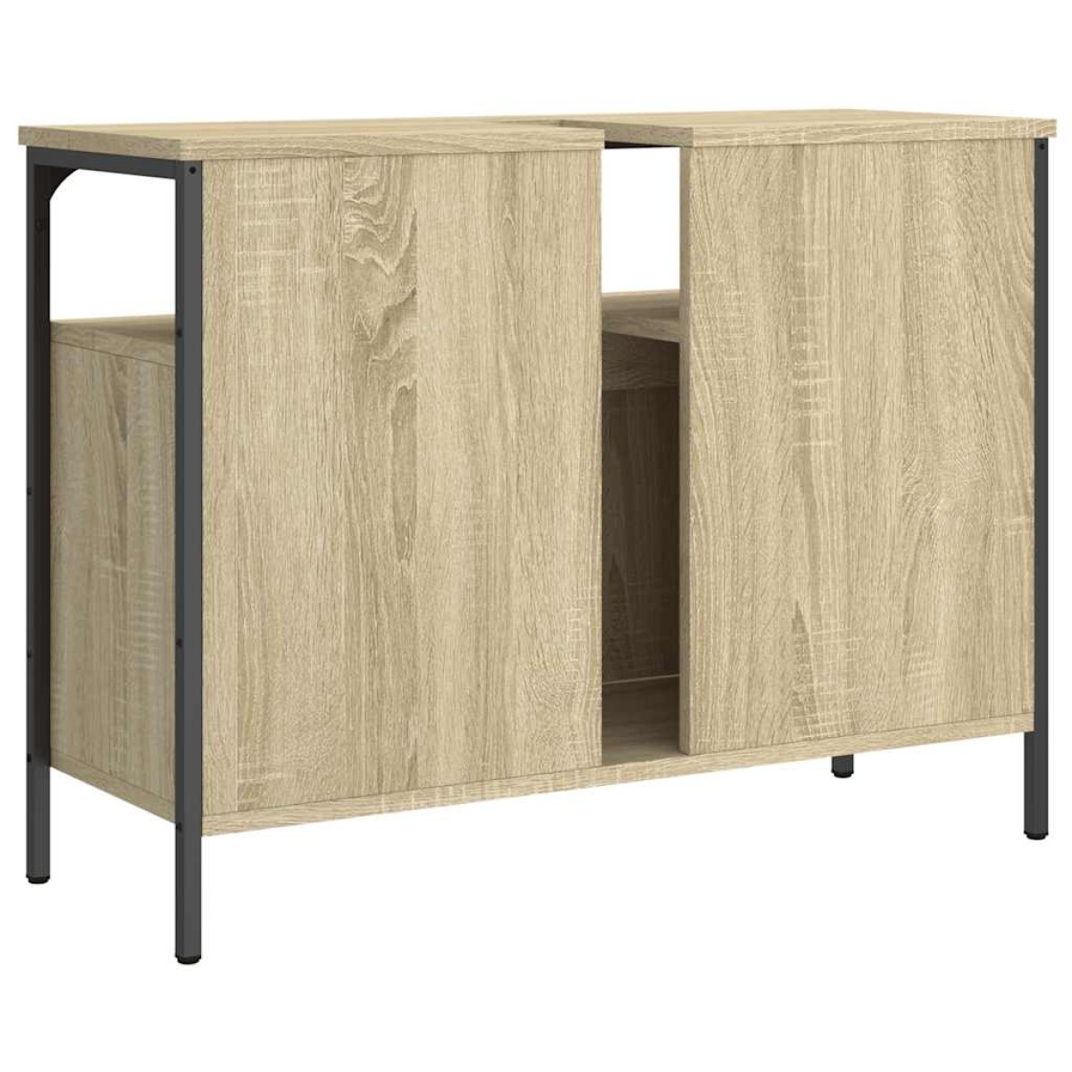 vidaXL Ντουλάπι Νιπτήρα Μπάνιου Sonoma Δρυς 60x30x60 εκ. Επεξ. Ξύλο