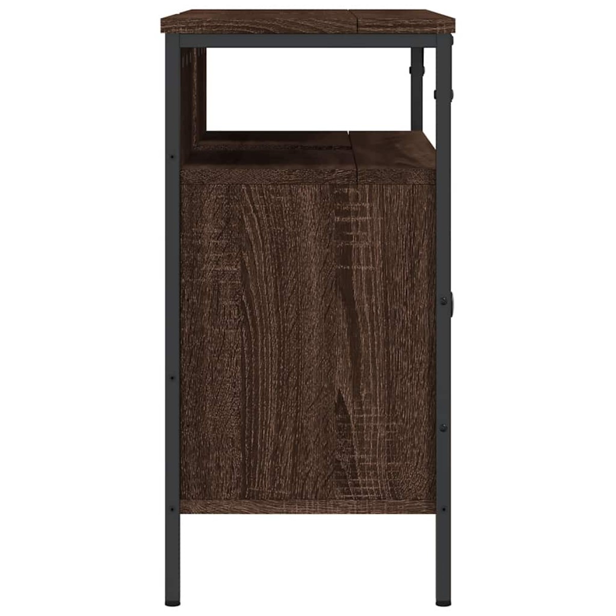 vidaXL Ντουλάπι Νιπτήρα Μπάνιου Καφέ Δρυς 80x30x60 εκ. Επεξ. Ξύλο