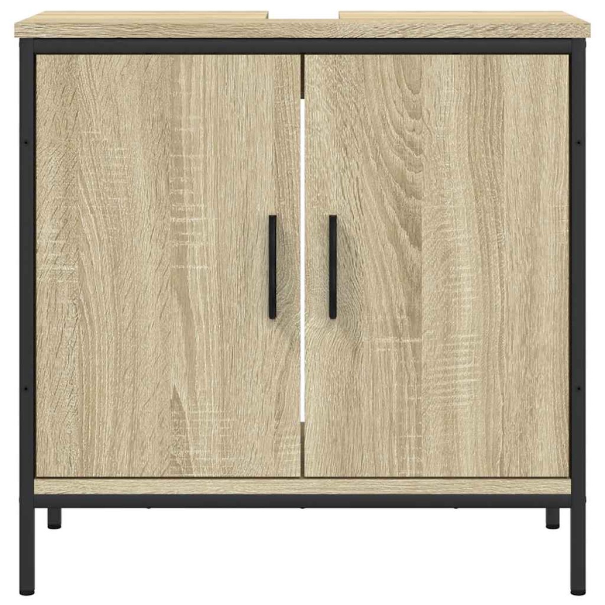 vidaXL Ντουλάπι Νιπτήρα Μπάνιου Sonoma Δρυς 60x30x60 εκ. Επεξ. Ξύλο