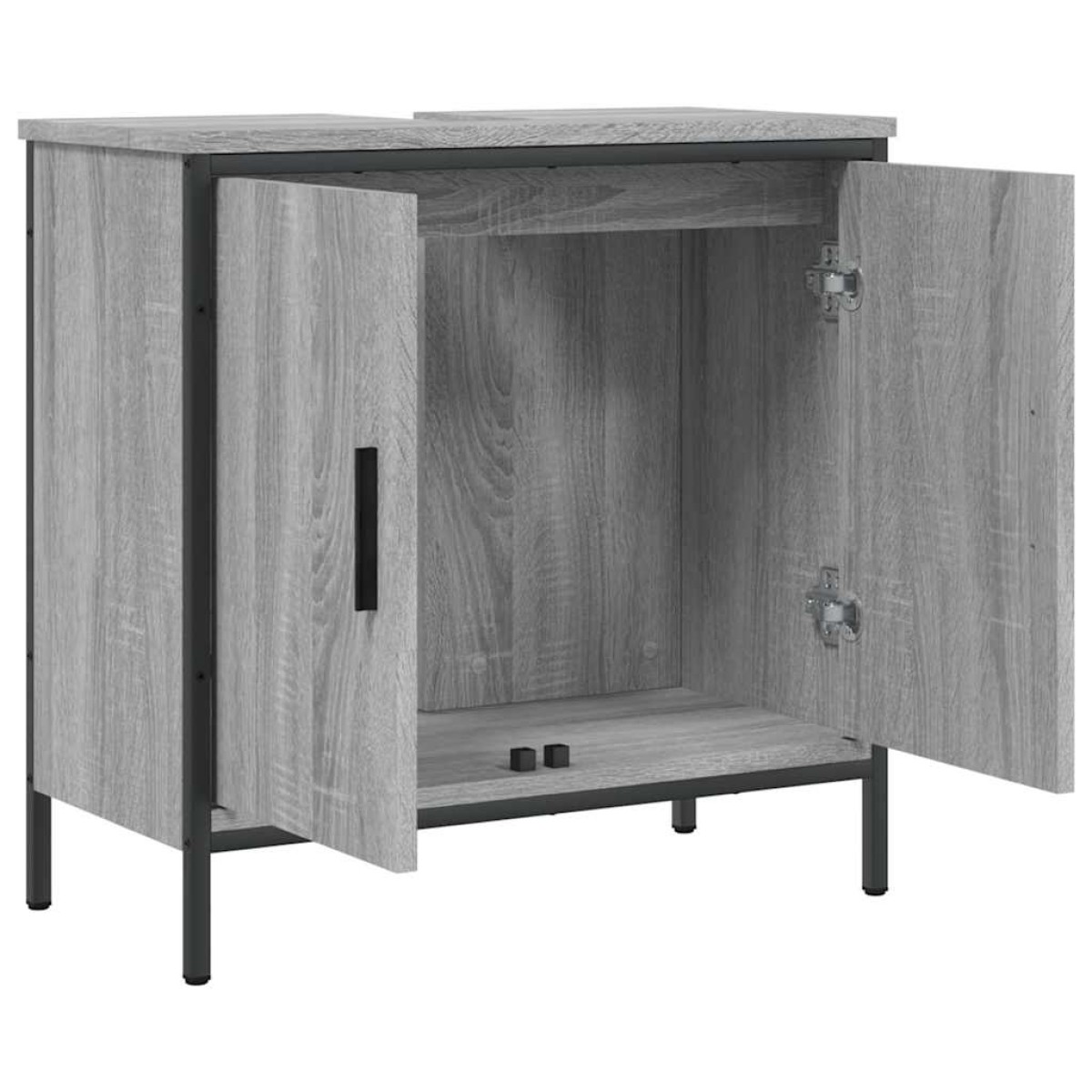 vidaXL Ντουλάπι Νιπτήρα Μπάνιου Γκρι Sonoma 60x30x60 εκ. Επεξ. Ξύλο