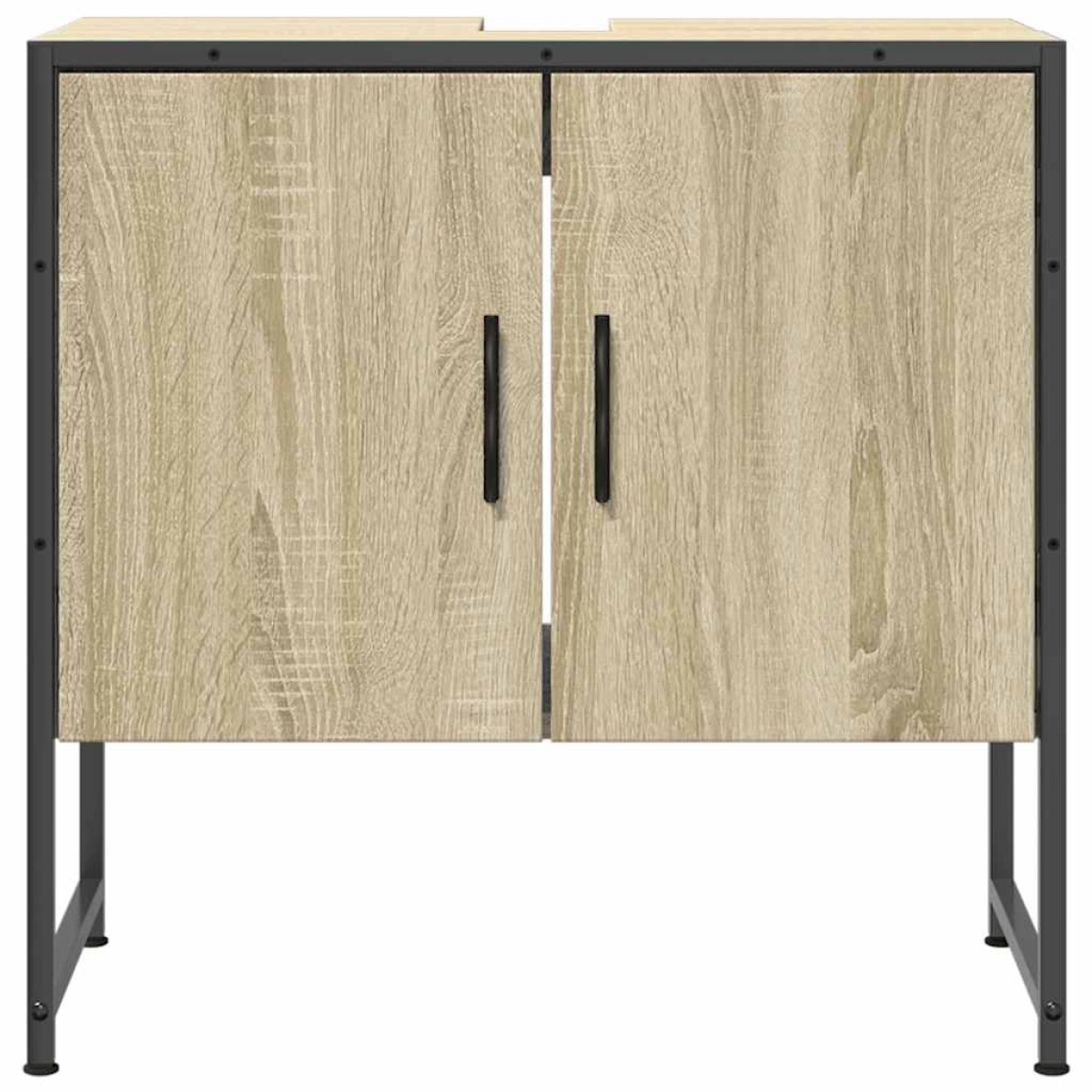 vidaXL Ντουλάπι Νιπτήρα Μπάνιου Sonoma Δρυς 60x33x60 εκ. Επεξ. Ξύλο