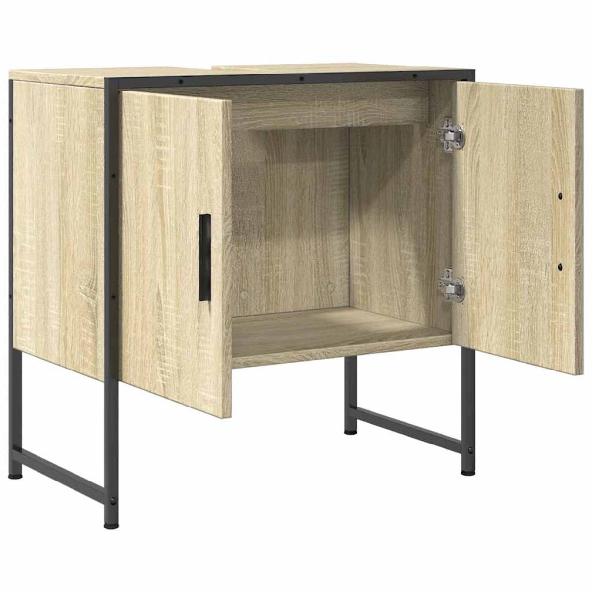 vidaXL Ντουλάπι Νιπτήρα Μπάνιου Sonoma Δρυς 60x33x60 εκ. Επεξ. Ξύλο