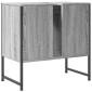 vidaXL Ντουλάπι Νιπτήρα Μπάνιου Γκρι Sonoma 60x33x60 εκ. Επεξ. Ξύλο