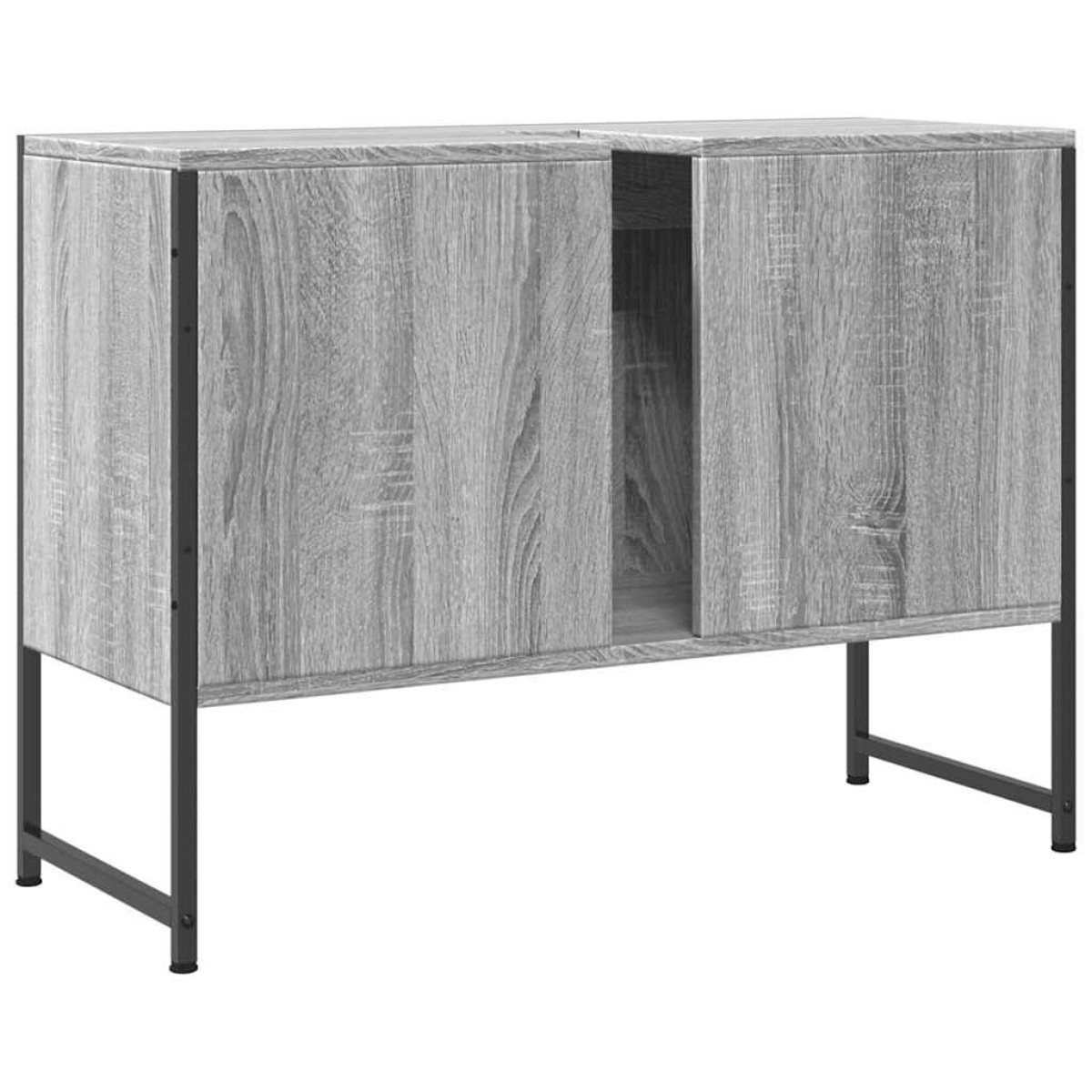 vidaXL Ντουλάπι Μπάνιου Νιπτήρα Γκρι Sonoma 80 x 33 x 60εκ. Επεξ. Ξύλο