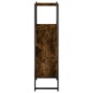 vidaXL Ντουλάπι Μπάνιου Καπνιστή Δρυς 33x33x120,5 εκ. Επεξεργ. Ξύλο