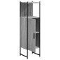 vidaXL Ντουλάπι Μπάνιου Γκρι Sonoma 33x33x120,5 εκ. Επεξεργασμένο Ξύλο