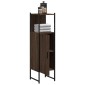 vidaXL Ντουλάπι Μπάνιου Καφέ Δρυς 33x33x120,5 εκ. Επεξεργ. Ξύλο